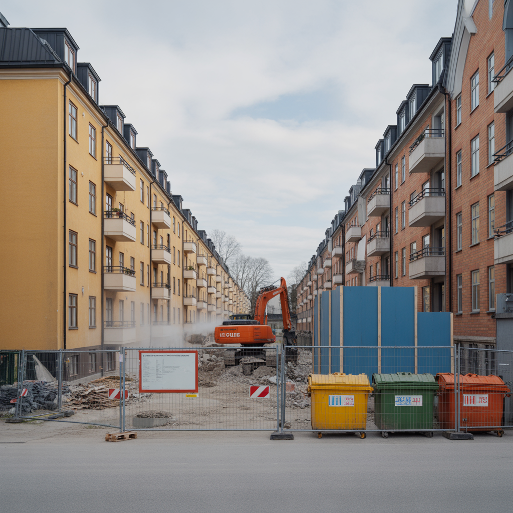 rivning i stockholm checklista tillstand avfall buller